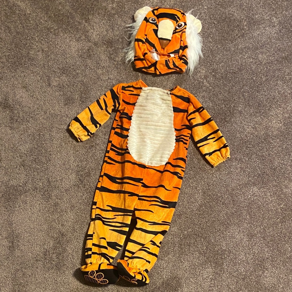 Spirit Infant Baby Tiger Fur Halloween Costume Size 0 - 6 Months